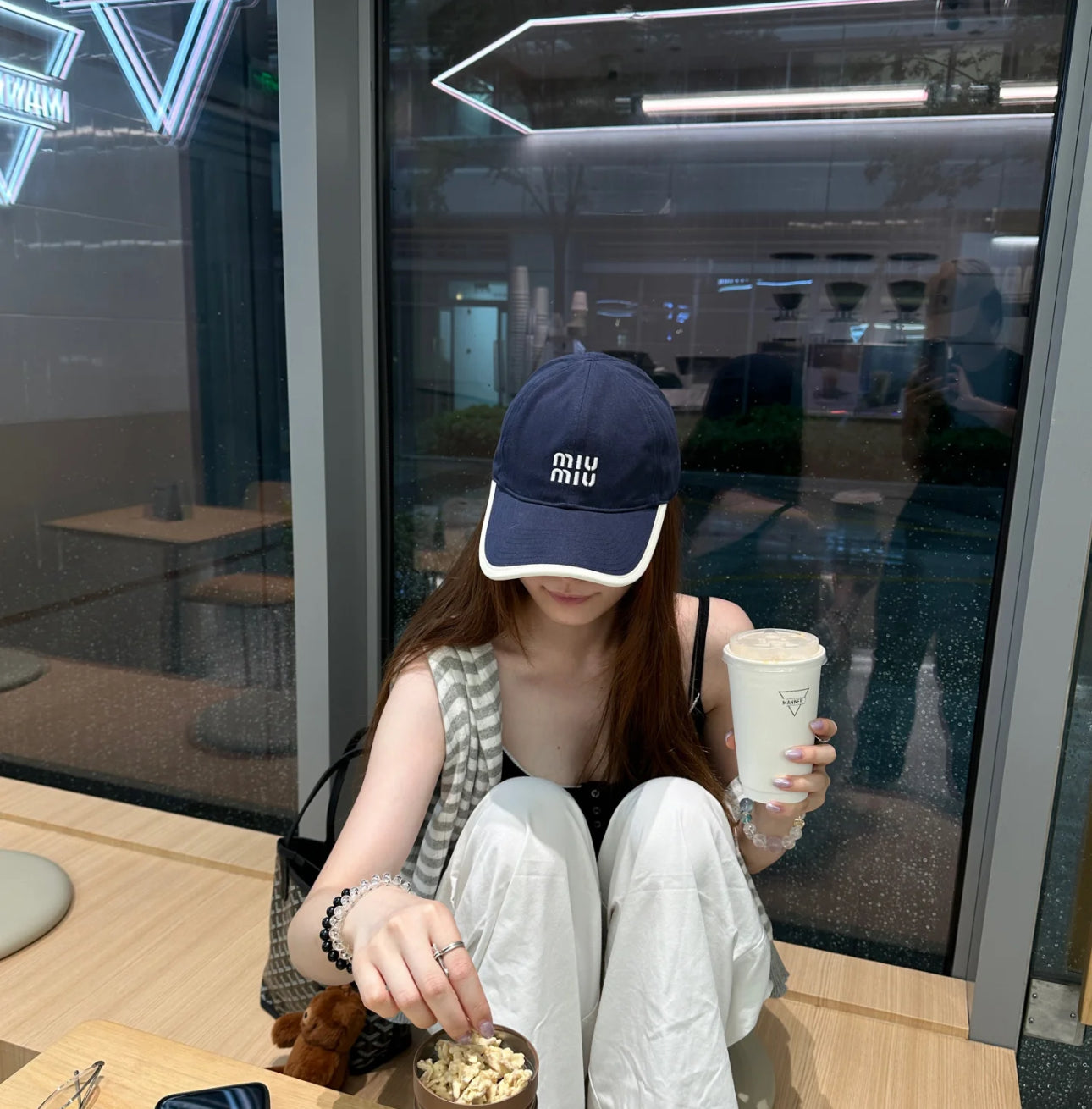 @MiuMiu Outlet Cap Logo棒球帽 🉐11990