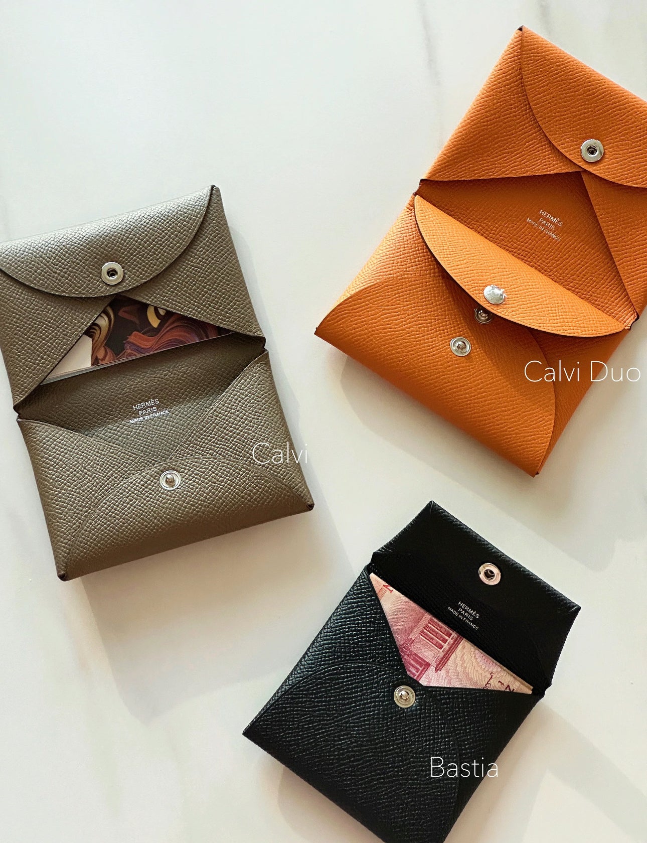 Hermes Calvi 卡夾錢包/390 ✨🉐17380