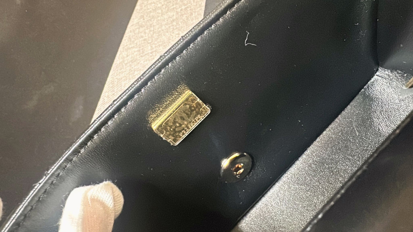 *現貨*CHANEL 24A CF20 HANDLE MINI 大迷你提把口蓋包 香檳淡金釦 P180000 /T218000