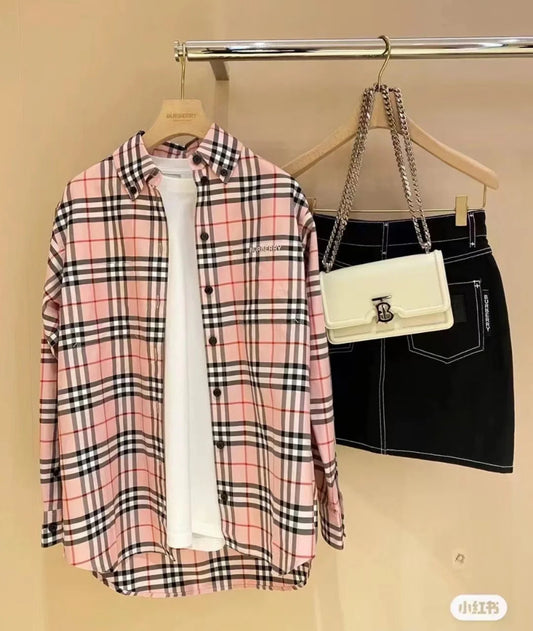 @Burberry 女款襯衫上衣-粉色/490P180 🔥折上六折🉐6360