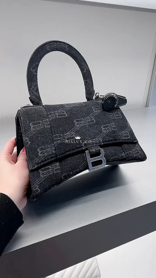 @Balenciaga巴黎世家▶︎ Hourglass S BB 提花布沙漏包/P1230