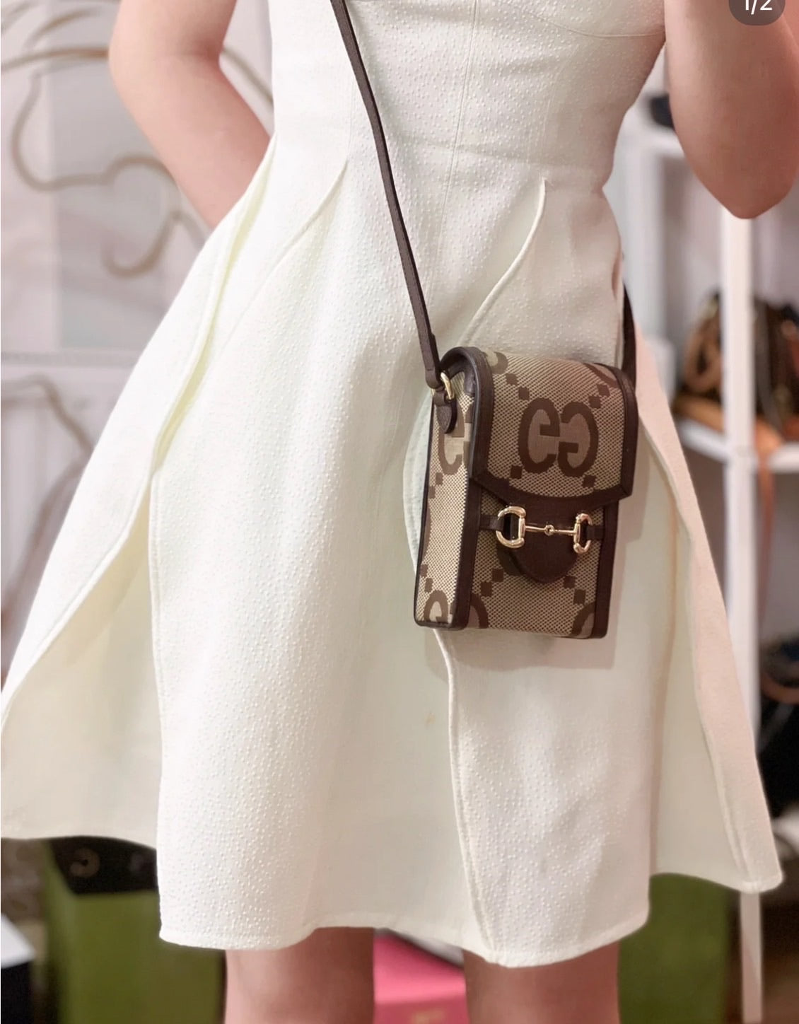 *@Gucci Jumbo GG 手機包/830P585 🔔限時折🉐27330