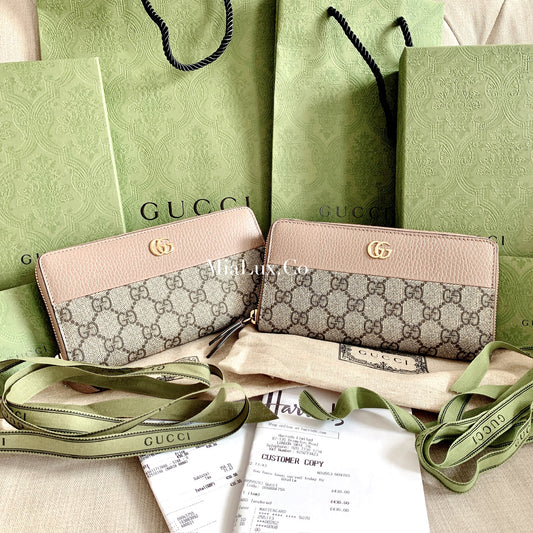 Gucci▪️GG Marmont Zip Around 老花拉鍊長夾/480E530 🉐20080🇪🇺