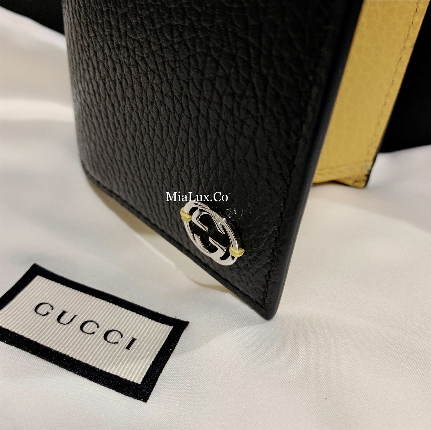*@Gucci Long Wallet 男女款拼色銀扣長夾/P230
