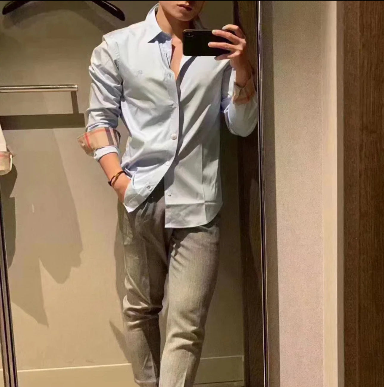 @Burberry Cambridge 男生款內格領襯衫上衣/380P175 🔥折上七折🉐7010