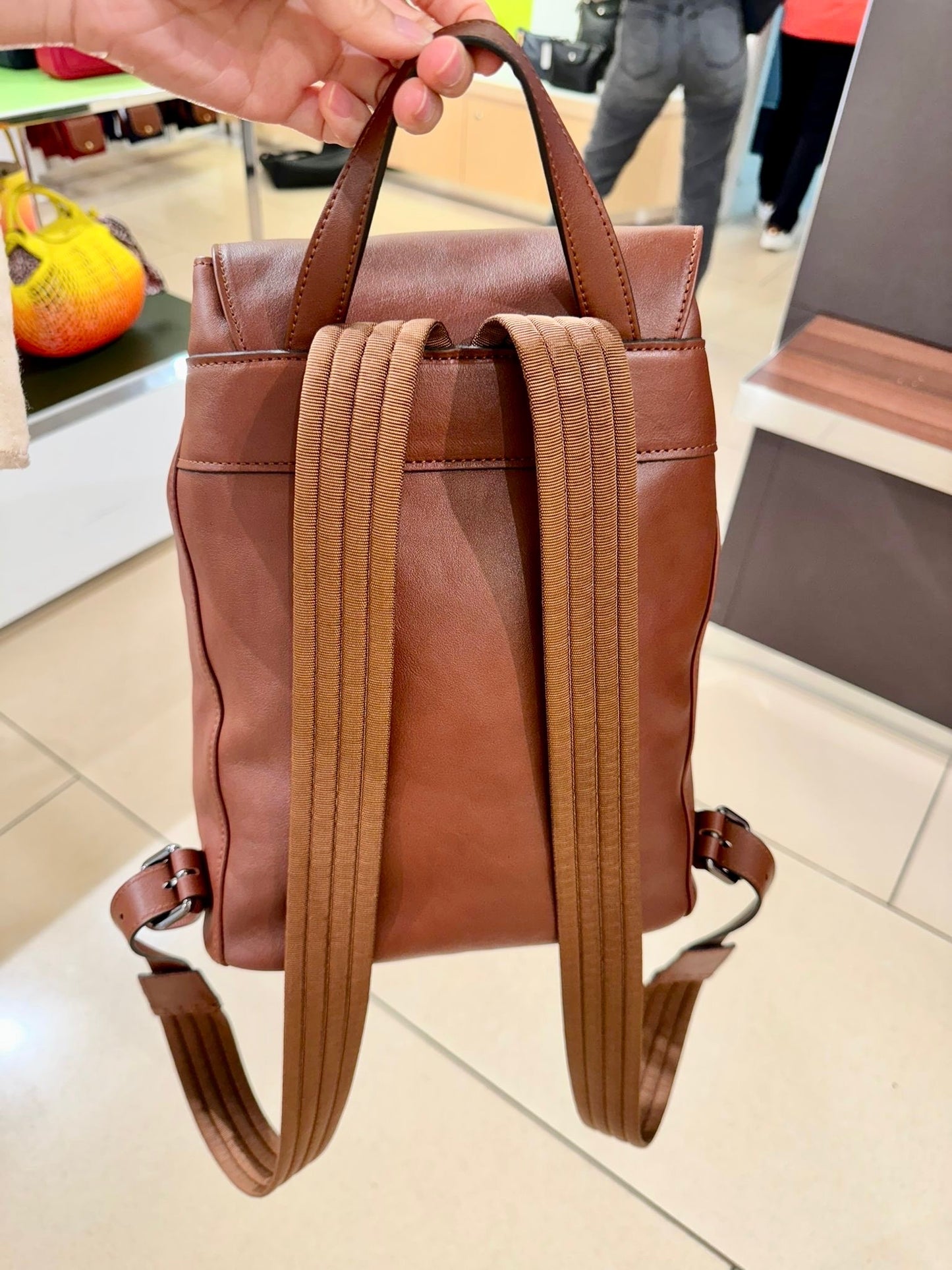 @Longchamp Backpack 牛皮後背包/615P210 🔔限時折🉐11000