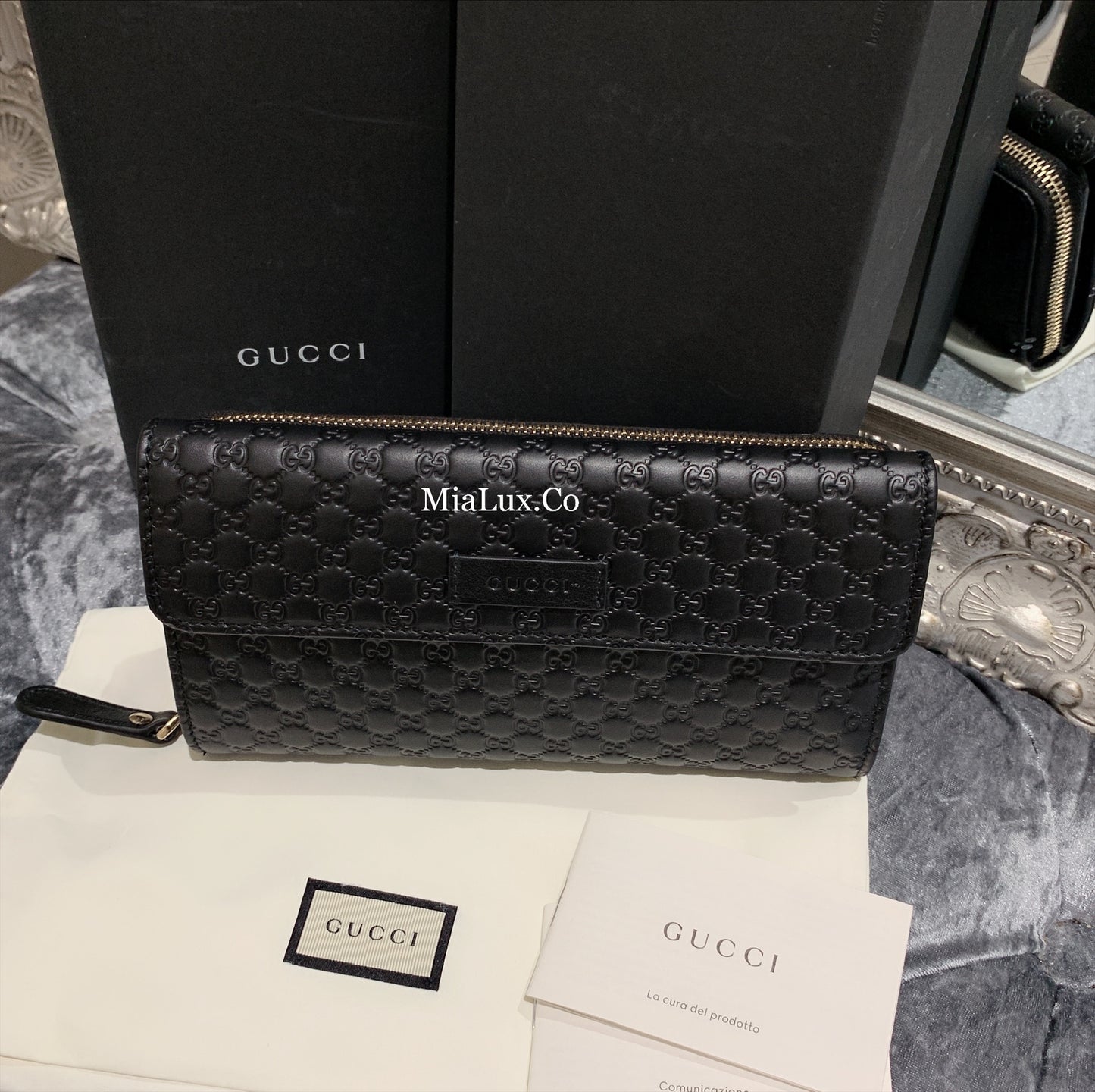 @Gucci▪️Embossed Flap Wallet 壓紋半翻蓋拉鍊長夾/P270 🔔限時折🉐13150