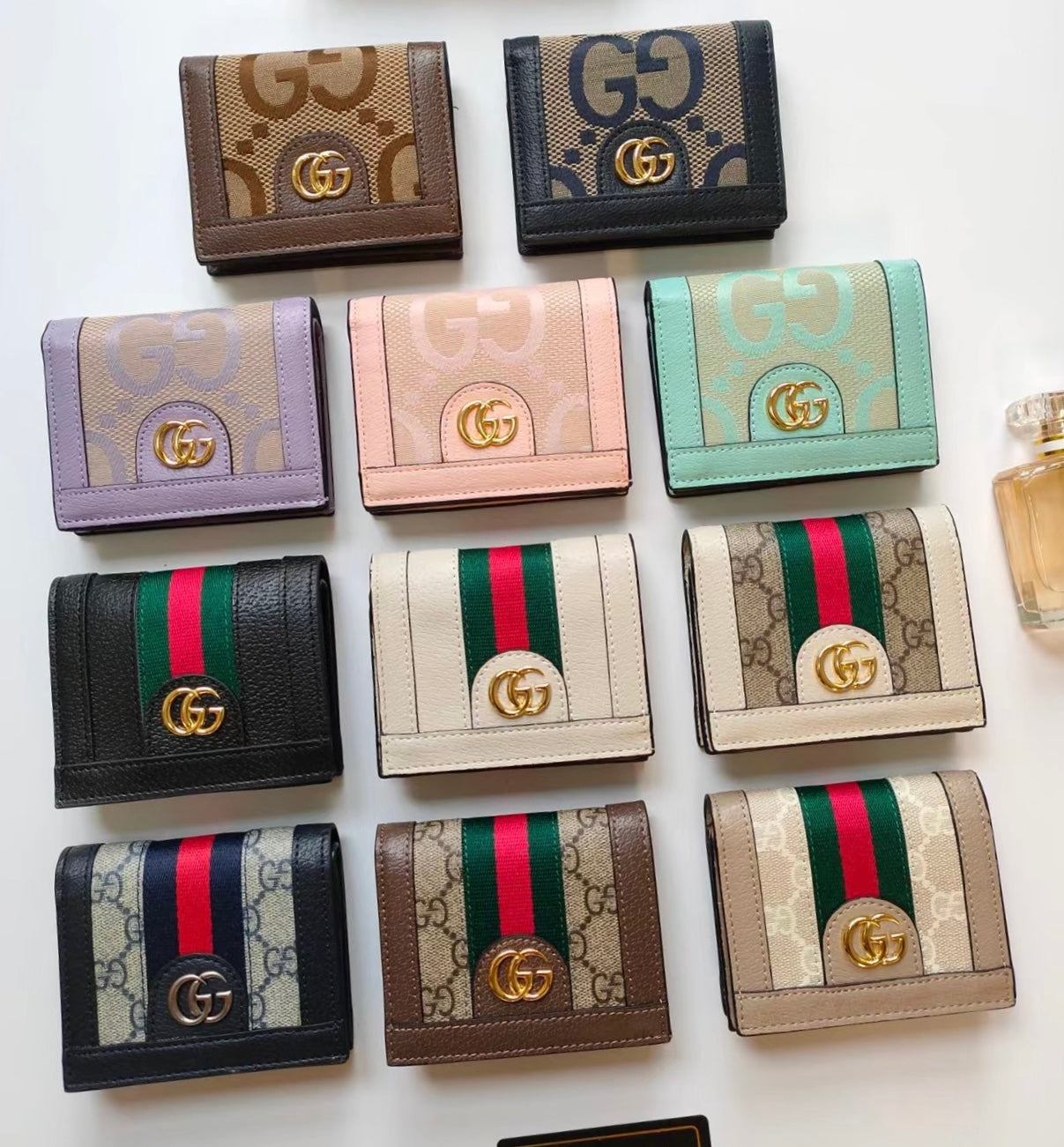 @Gucci Ophidia Card Case Wallet 飾帶牛皮雙開卡夾/P320