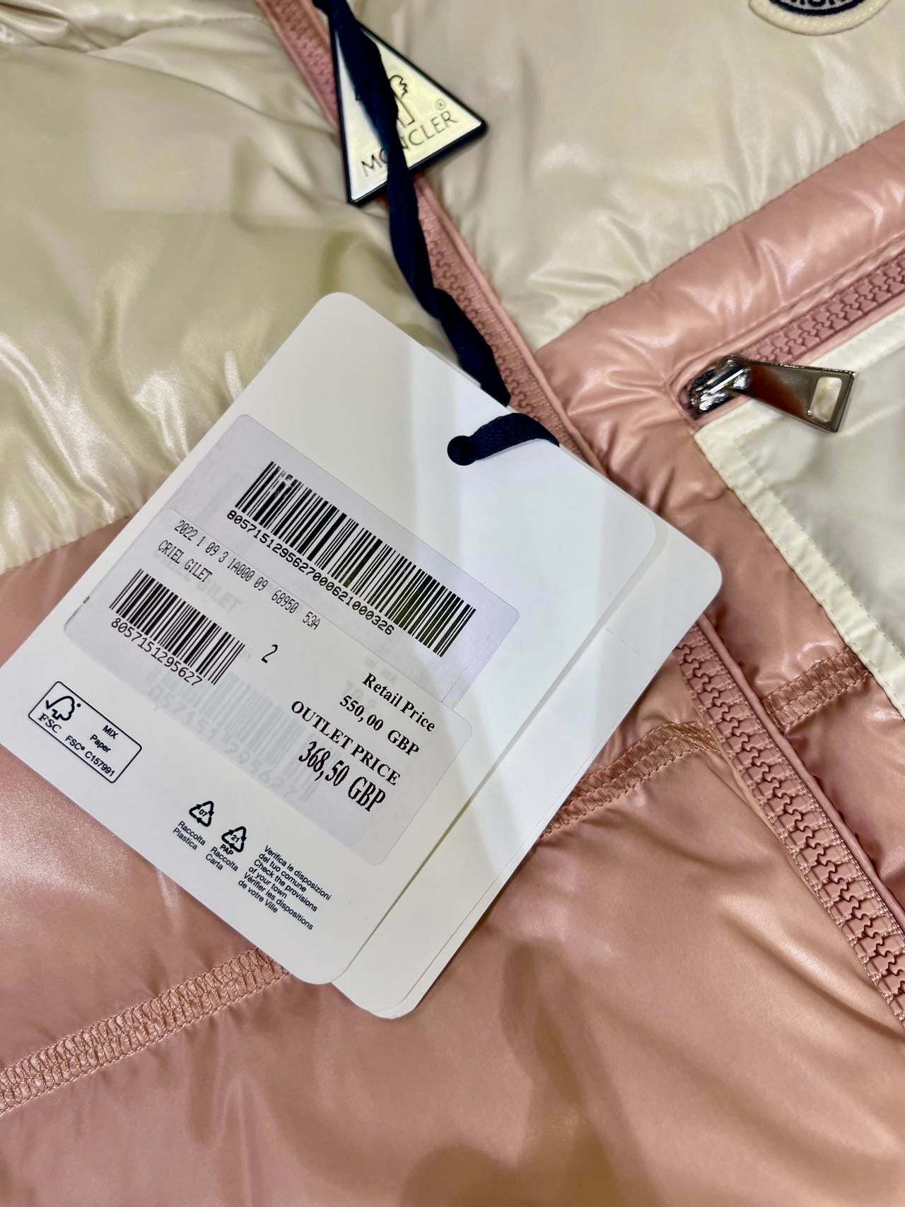 @Moncler 女款羽絨背心外套/368 🔔限時折🉐17560