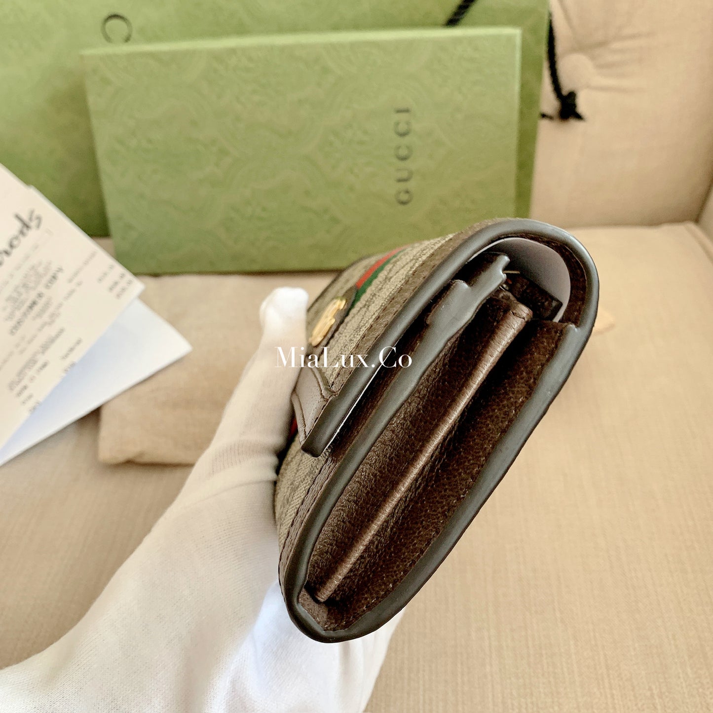 Gucci▪️Ophidia GG 經典老花翻蓋長夾/570 🉐24940🇬🇧