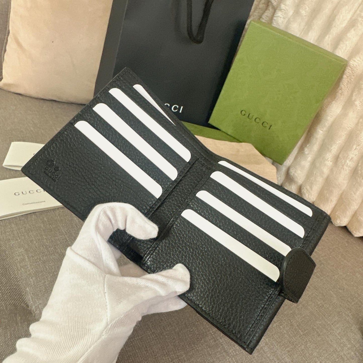 *現貨*@Gucci GG Marmont 馬夢黑色短夾 P11000 /T16800