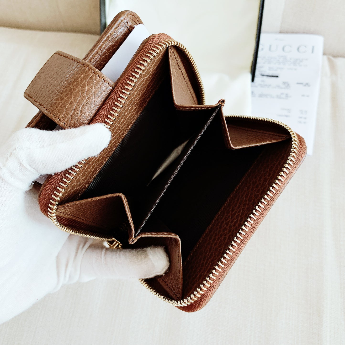 *@Gucci Canvas 織布短夾/440P200 🔔限時折🉐11000