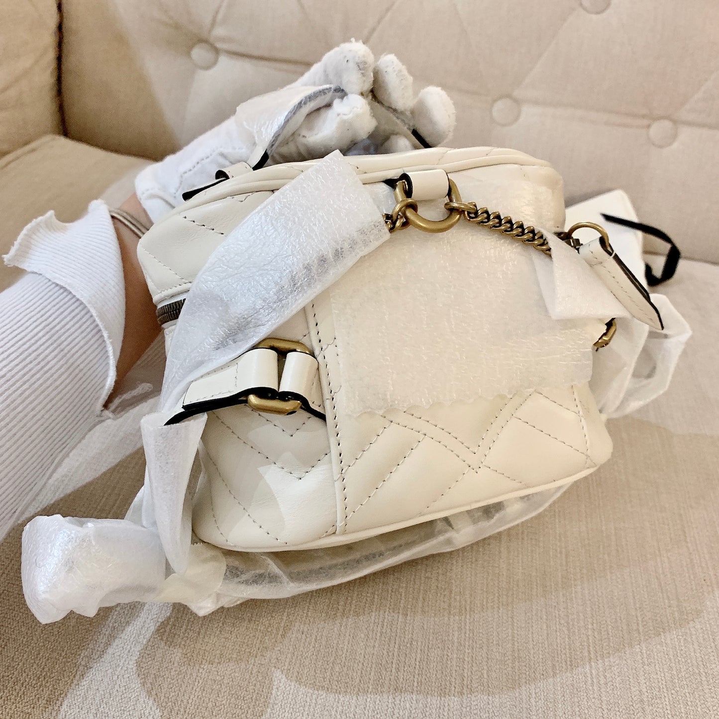 Gucci GG Marmont Mini Top Handle 上把手化妝後背包/P845
