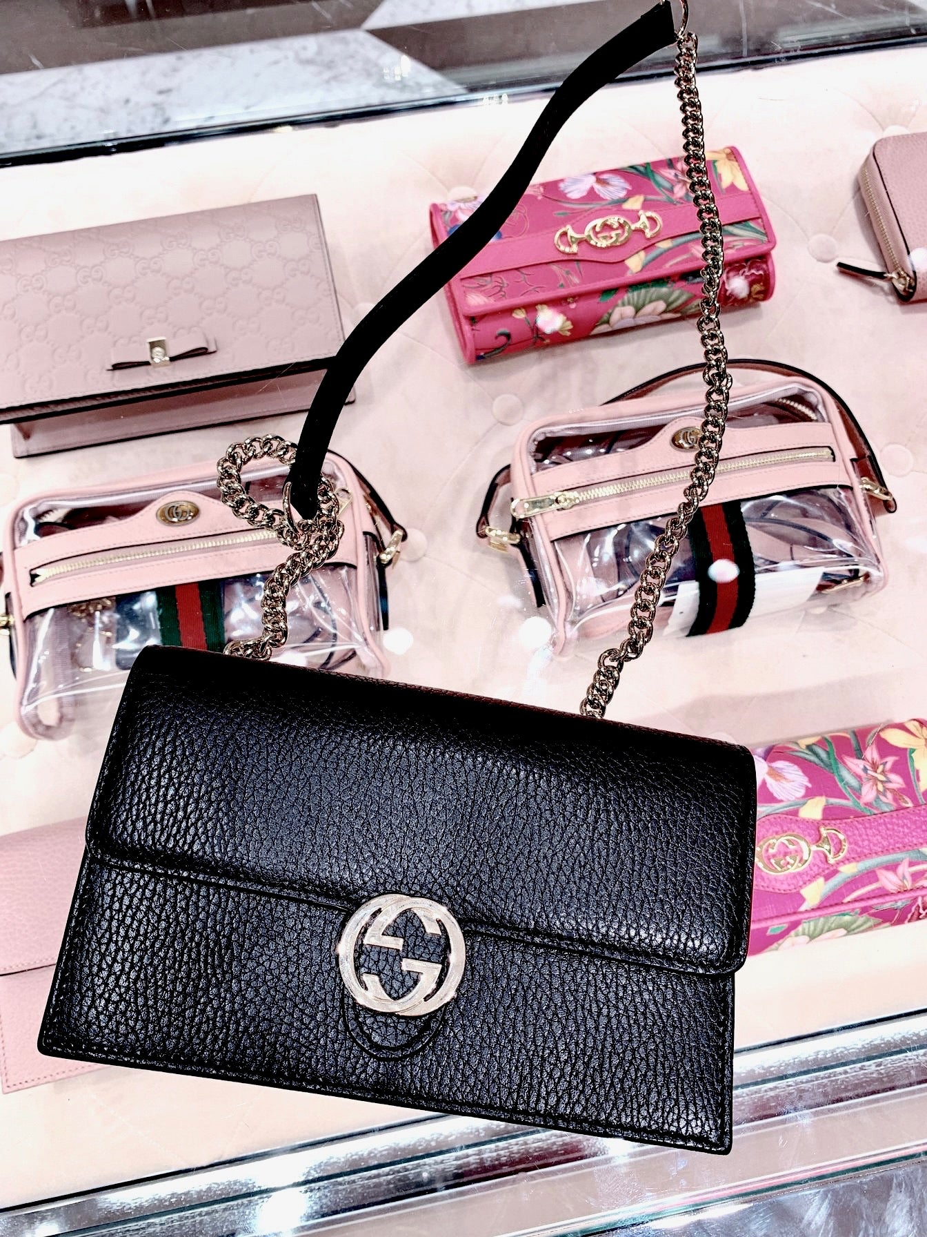 *@Gucci▪️GG WOC 雙G銀扣WOC包/P435 🔔限時折🉐20580