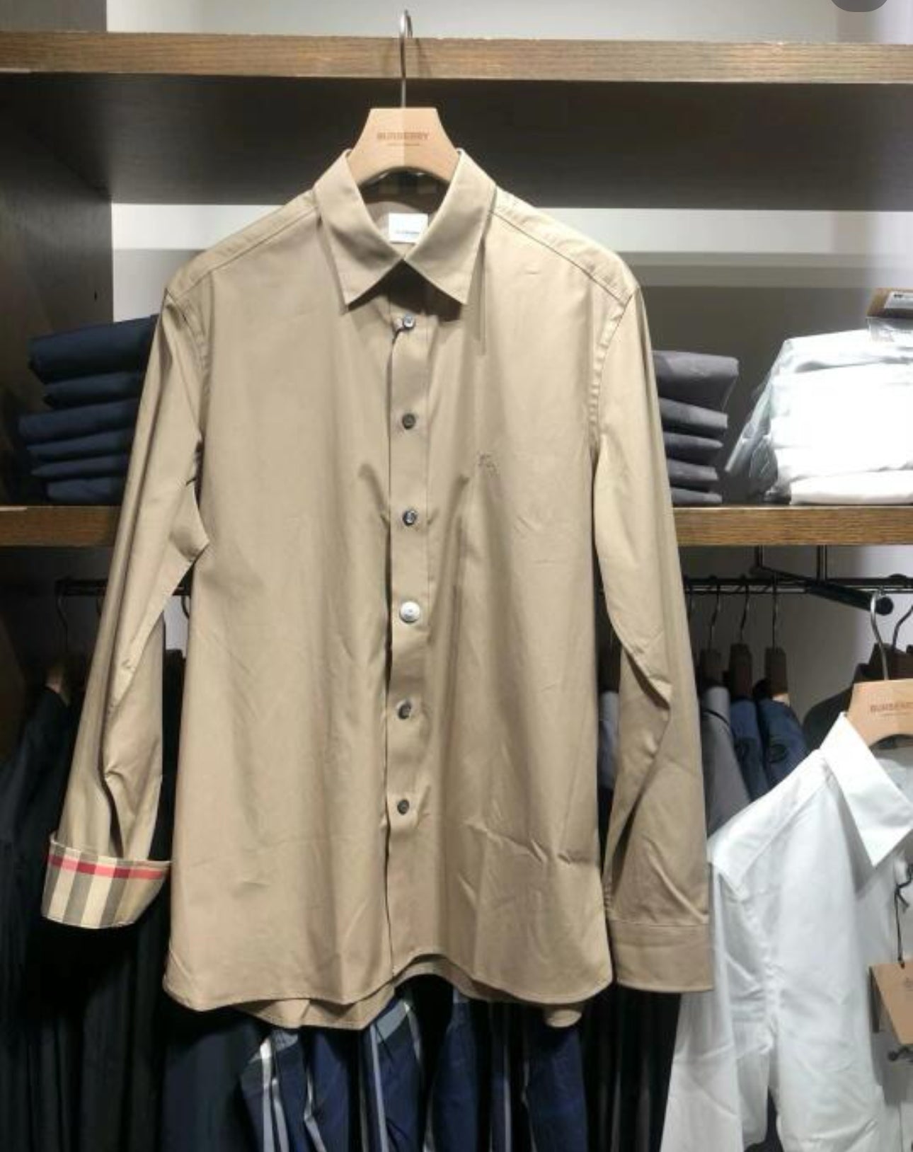 @Burberry Cambridge 男生款內格領襯衫上衣/380P175 🔥折上七折🉐7010