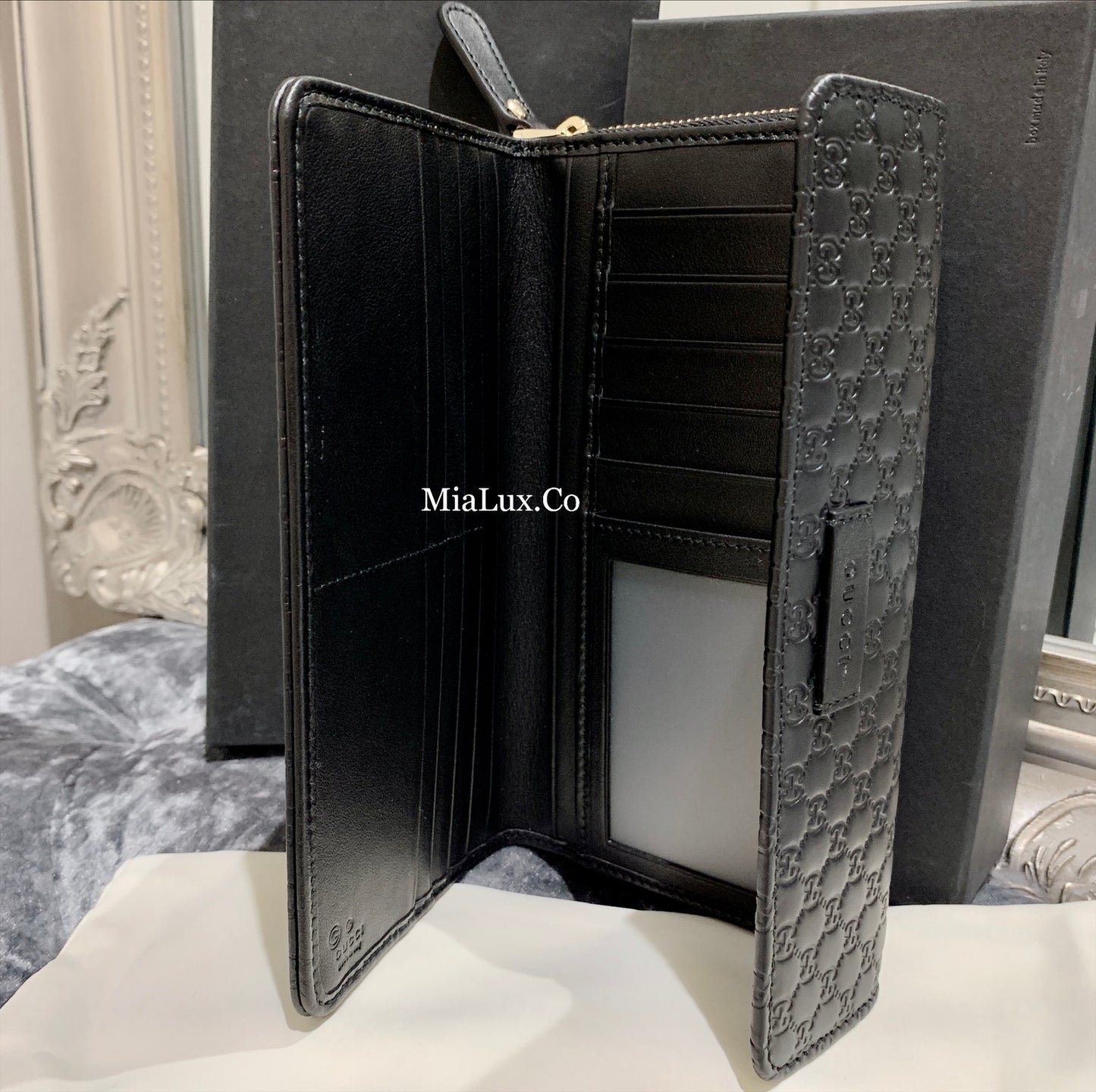@Gucci▪️Embossed Flap Wallet 壓紋半翻蓋拉鍊長夾/P270 🔔限時折🉐13150