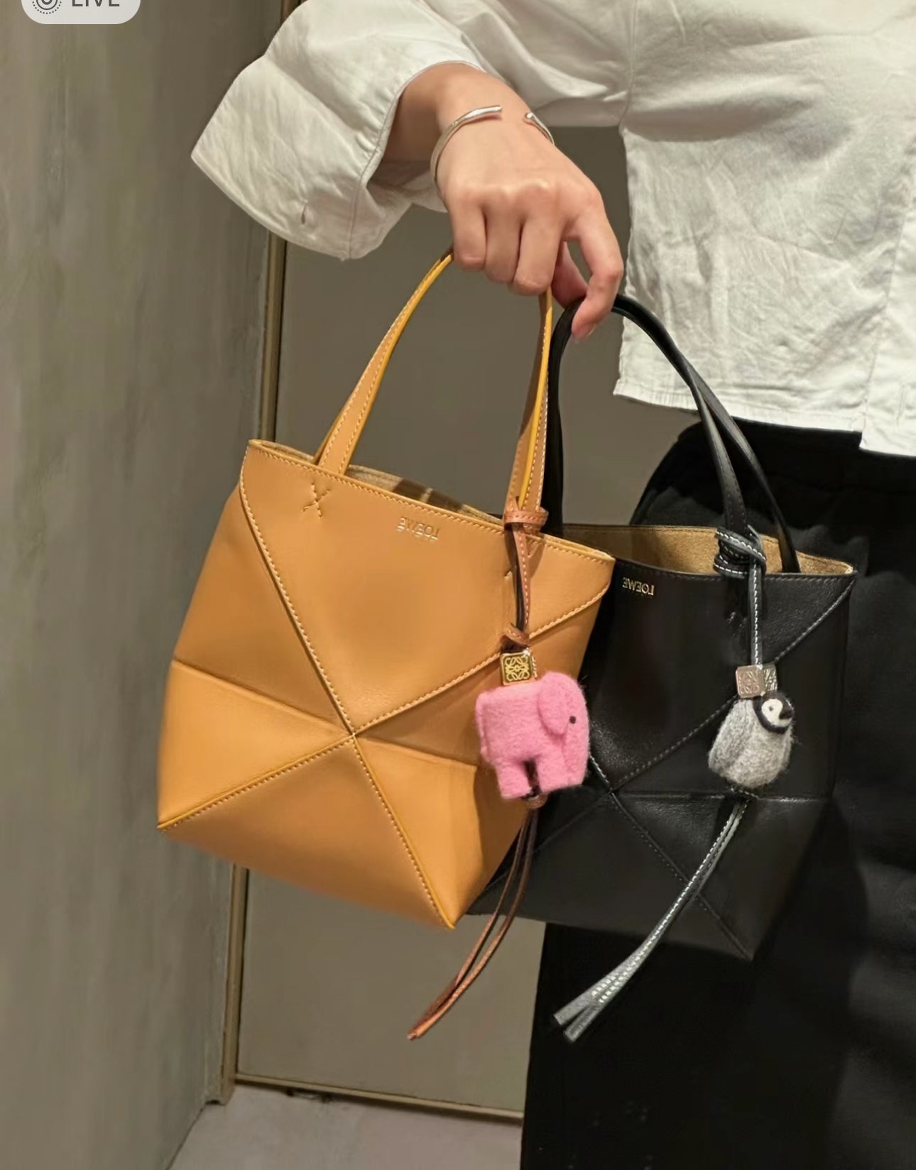 Loewe▪️Puzzle Fold Tote Mini 單色拼圖折疊包/1250