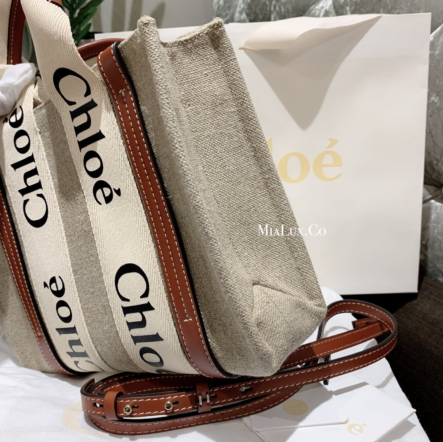 Chloe▪️Woody Tote S 小托特包/875FN512㊙️折扣🉐25800💰🏷️