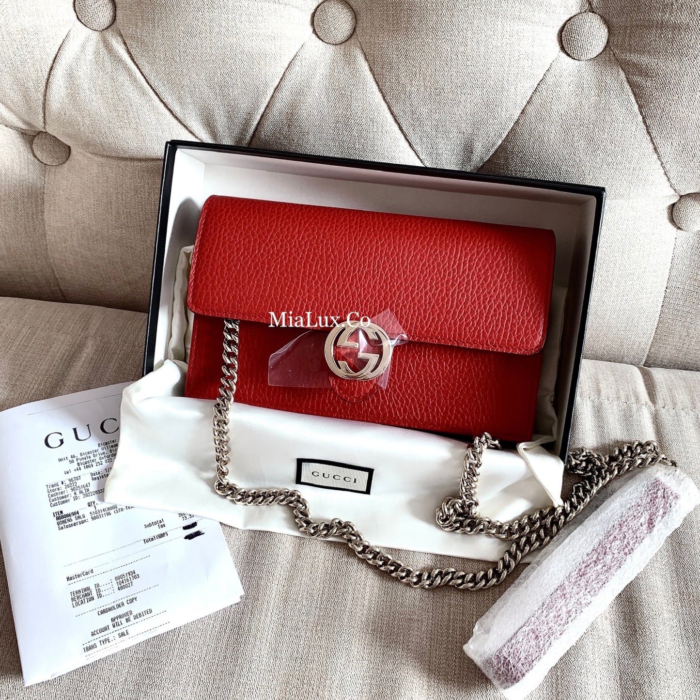 *@Gucci▪️GG WOC 雙G銀扣WOC包/P435 🔔限時折🉐20580