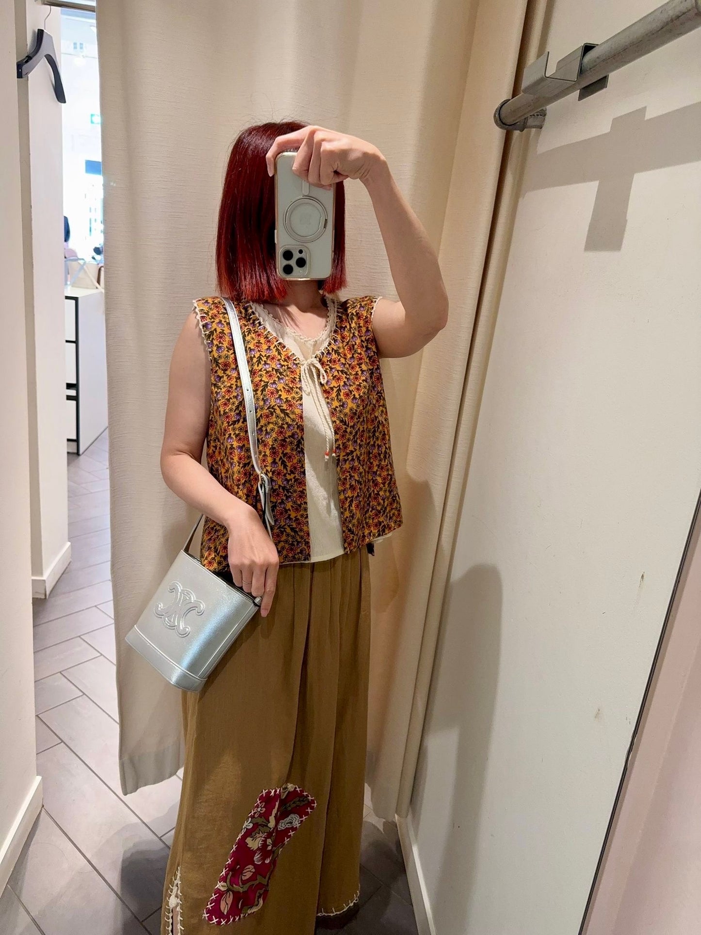 @Celine Outlet Cuir Bucket Mini 迷你凱旋門水桶包