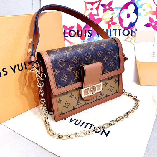 LV Dauphine MM 中款達芙妮肩背包/2790✨🉐115390