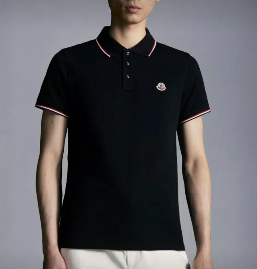 @Moncler 男生款雙領飾邊Polo上衣/177 🔔限時折🉐9470