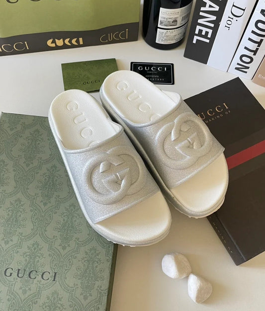 @Gucci Miami 厚銀拖鞋/485P245 🔔限時折🉐12030