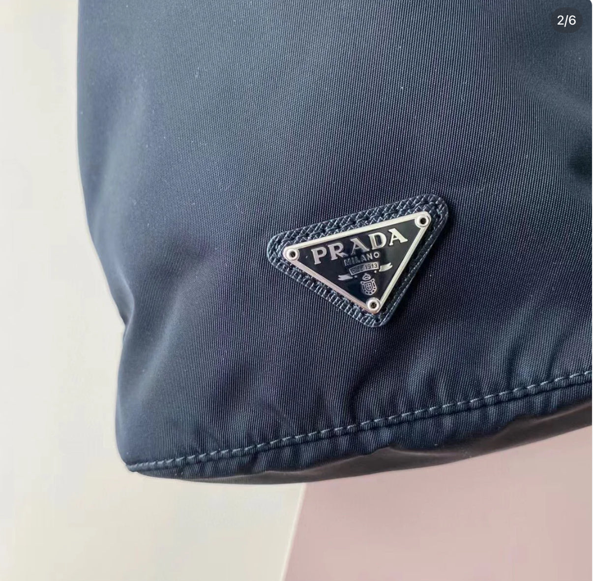 @Prada►Nero 尼龍小水桶/P320