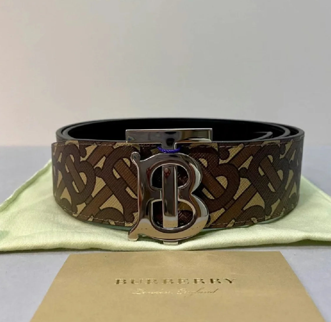 ❌@Burberry TB 男女款35MM老花皮帶/370P119 🔥最後下殺 🉐6860