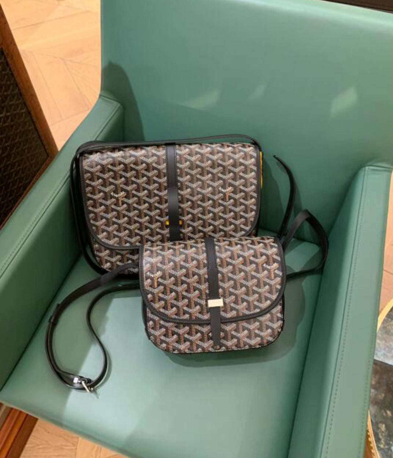 Goyard Belvedere MM 馬鞍郵差包/2195E2560 🍀🉐103400🇪🇺