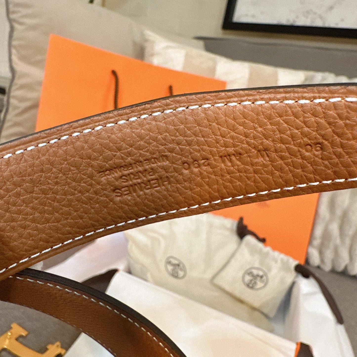 *現貨*Hermes Belt 女款雙面H-32mm皮帶Epson皮 P23900 /T35000