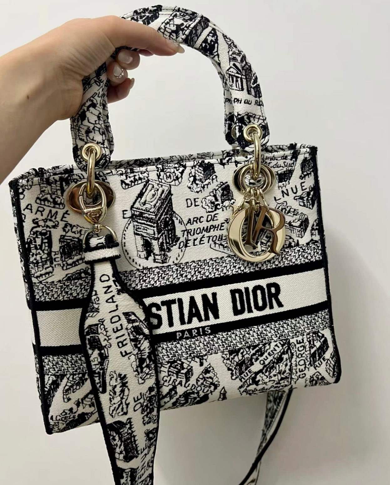 Dior▪️Medium Lady D-Lite 中款提花托特包 /4200E4600 🉐162000🇪🇺