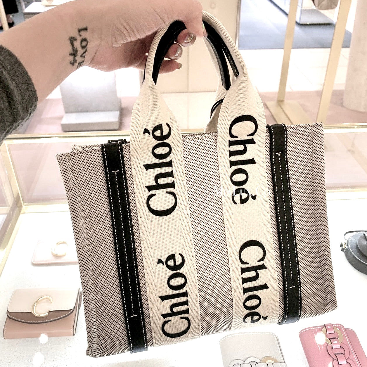 Chloe▪️Woody Tote S 小托特包/875FN512㊙️折扣🉐25800💰🏷️