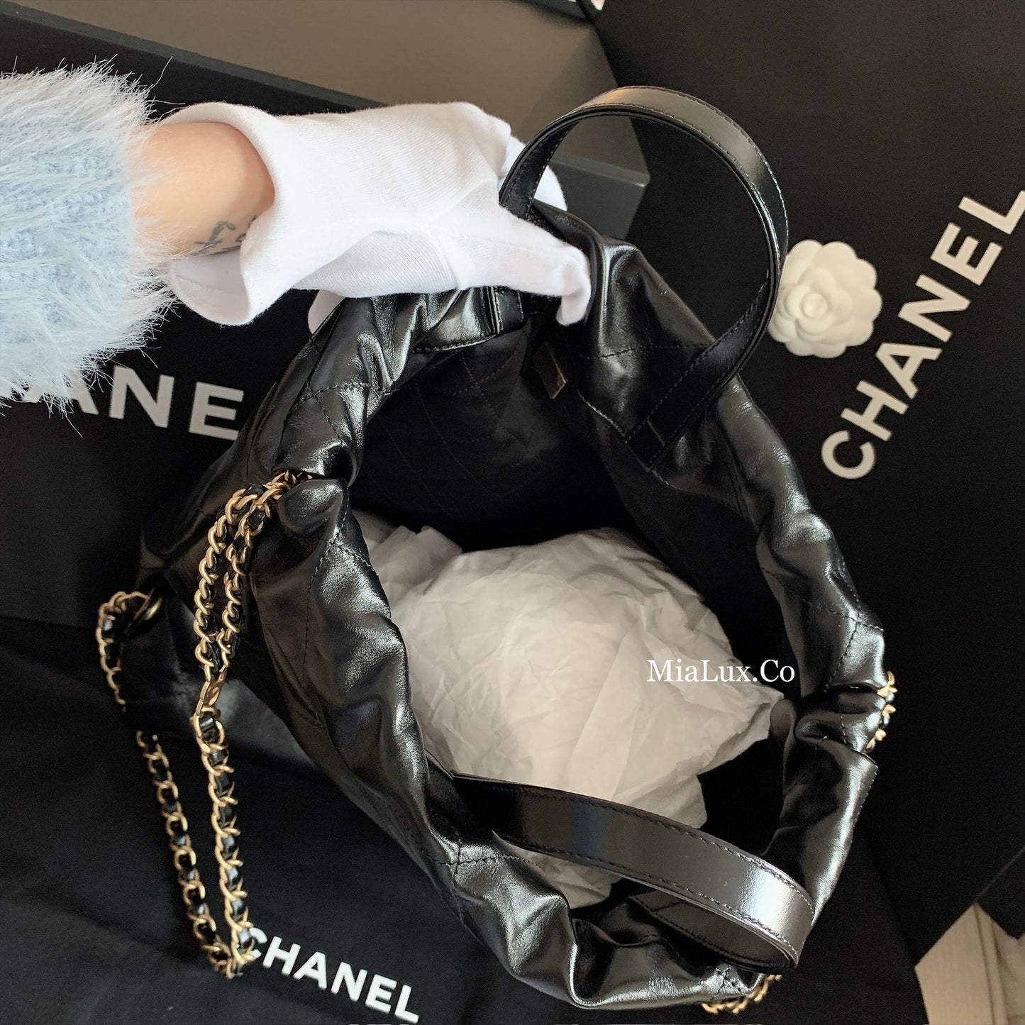 CHANEL 22 LARGE BACKPACK 大款後背垃圾包/5100 🉐205000