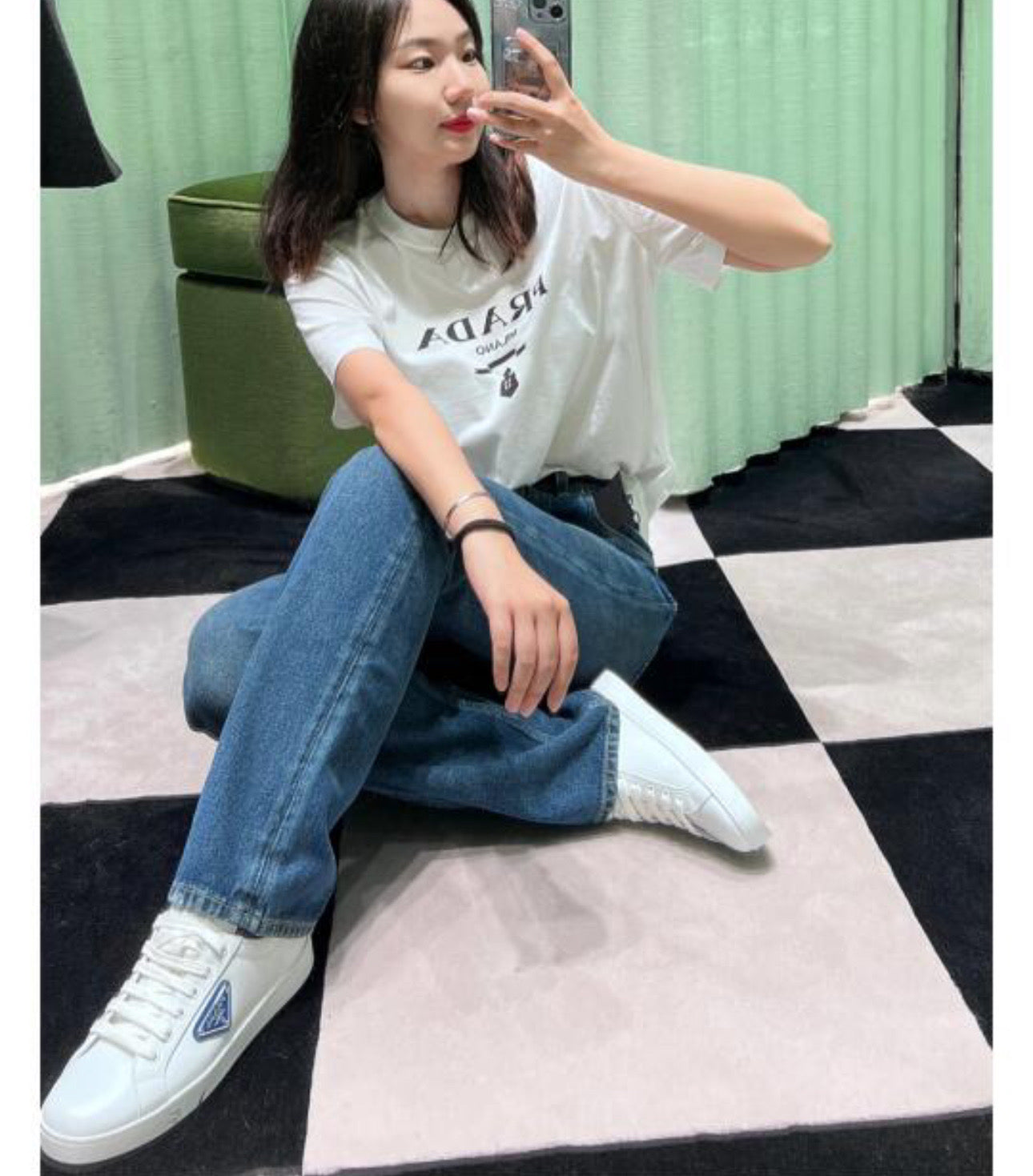 @Prada Trainer 男女款三角標鞋/650P330 🔔限時折🉐15850