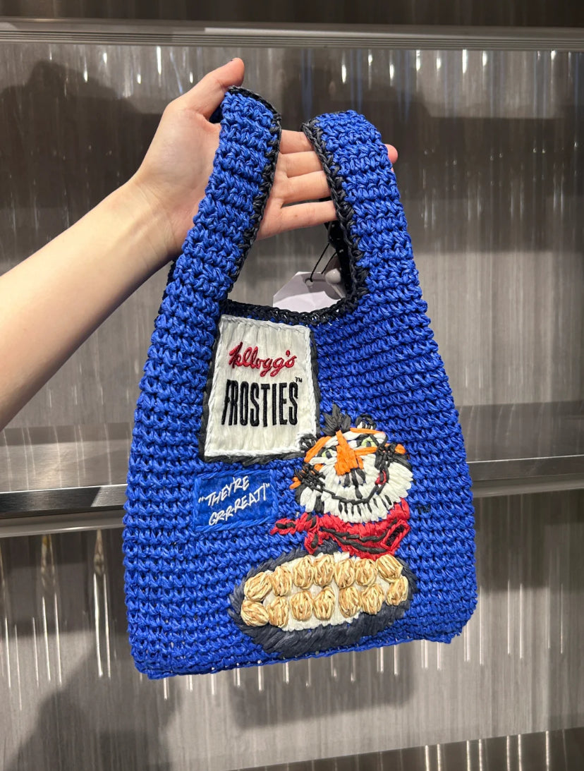 Anya Hindmarch Frosties Raffia 迷你托特包/525L329 ㊙️折扣🉐13820💰