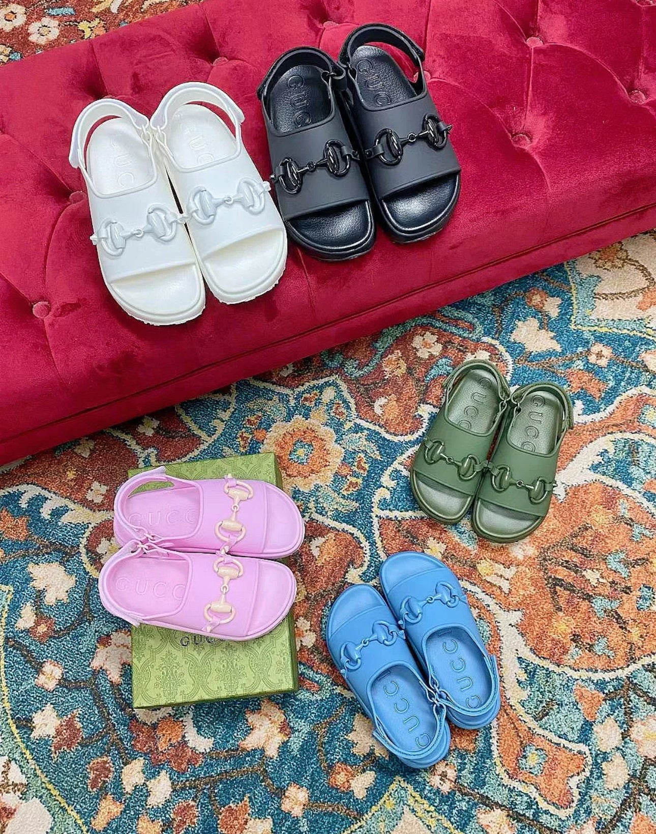 @Gucci Miami 果凍馬銜涼鞋/545P275 🔔限時折🉐13180