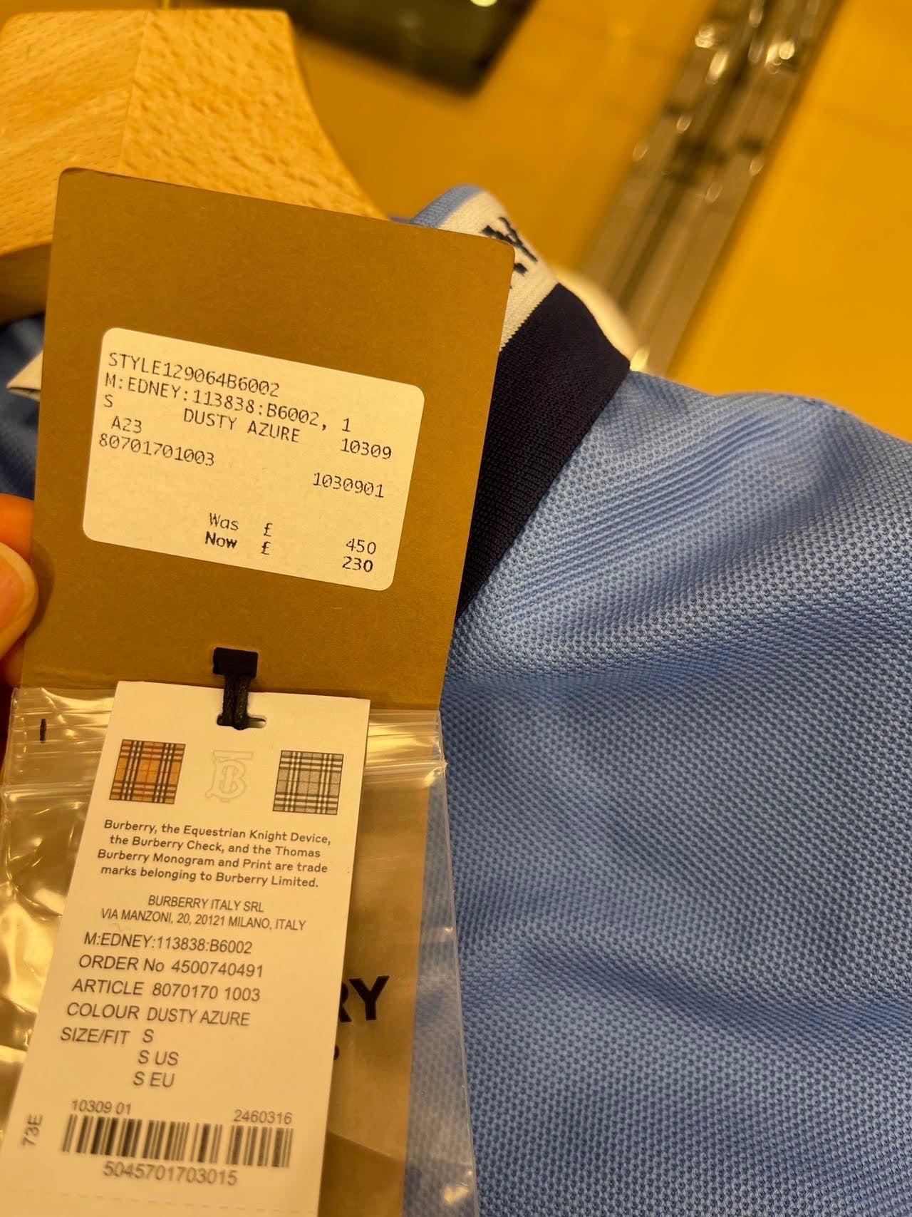 @Burberry Polo 品牌Polo衫/450P230 🔥下殺🉐11150