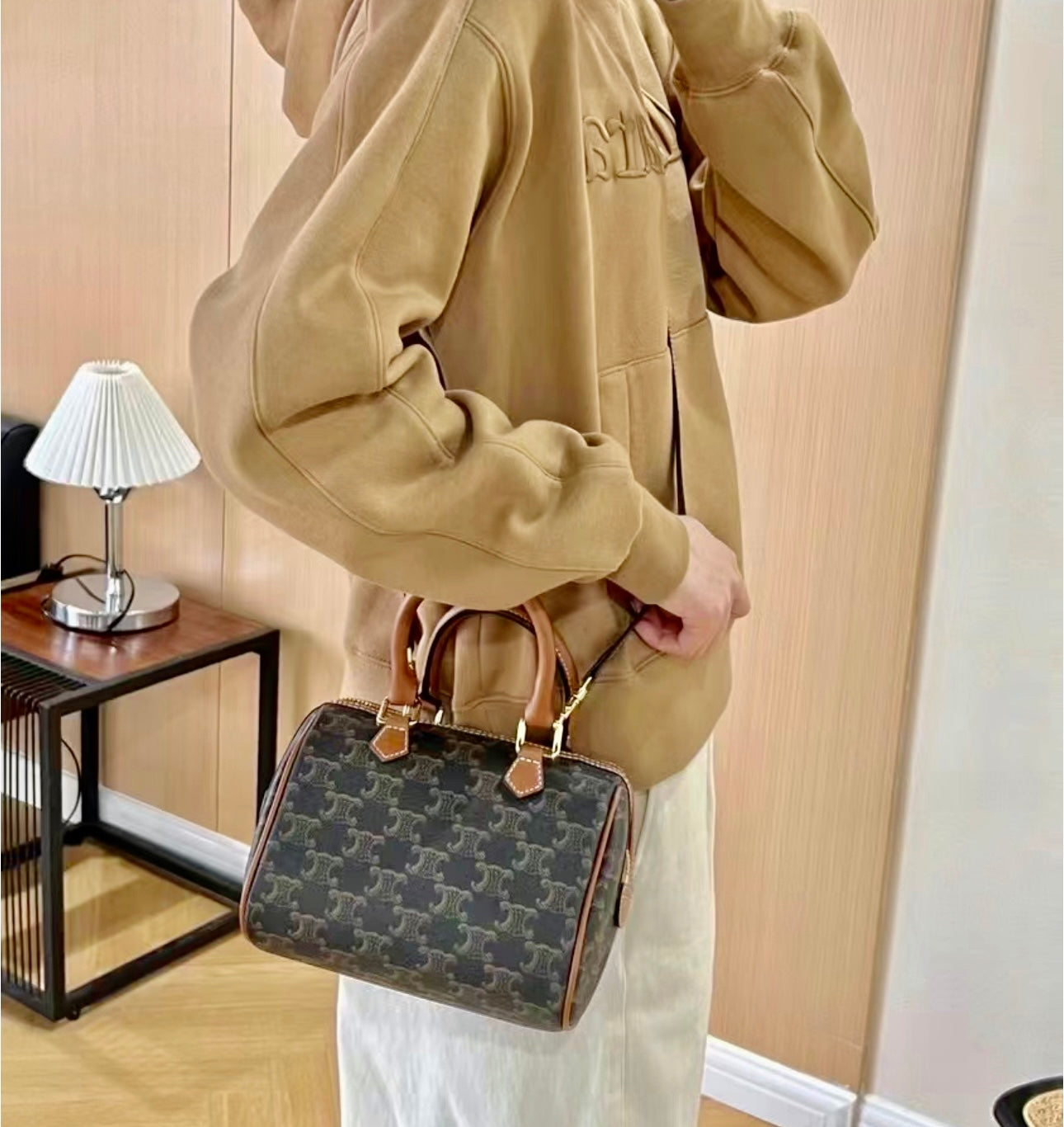 Celine▪️Boston Triomphe S 小款老花波士頓包/1300E1350 🉐48250🇪🇺