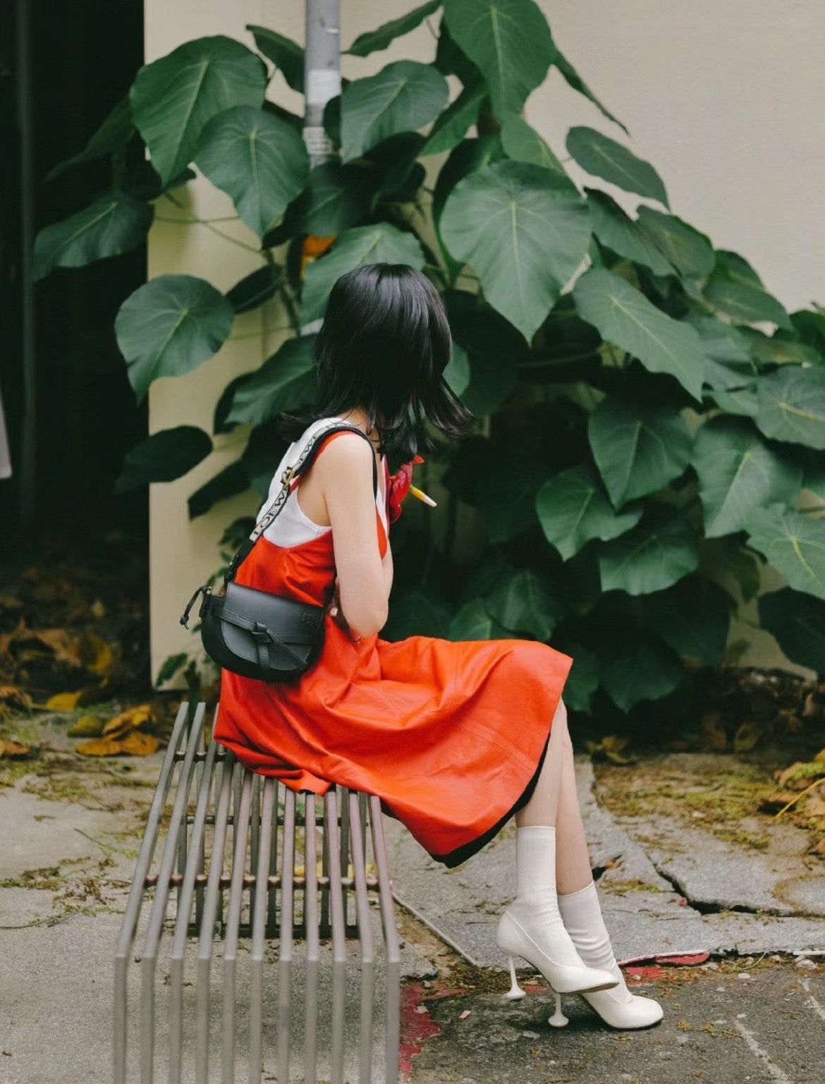 Loewe Gate Dual Mini 緹花背帶馬鞍包/1500