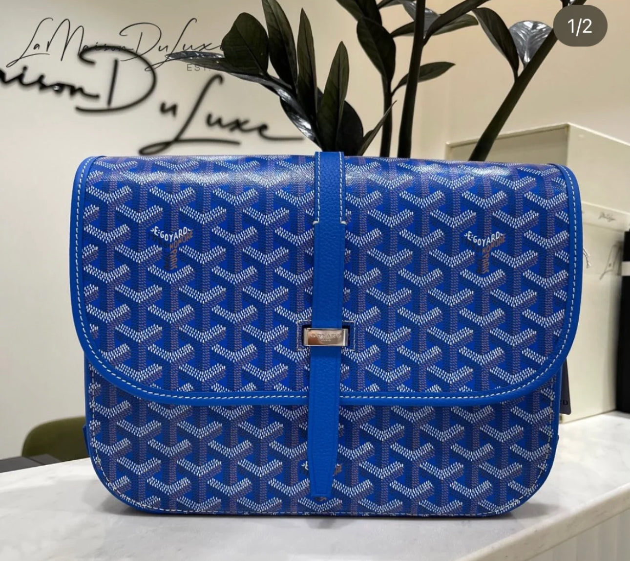 Goyard Belvedere MM 馬鞍郵差包/2195E2560 🍀🉐103400🇪🇺