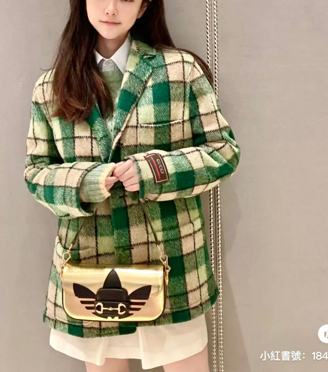 @GuccixAdidas▪️1955 Horsebit 聯名特別款腋下包-金/2620P1835 🔔限時折🉐83580