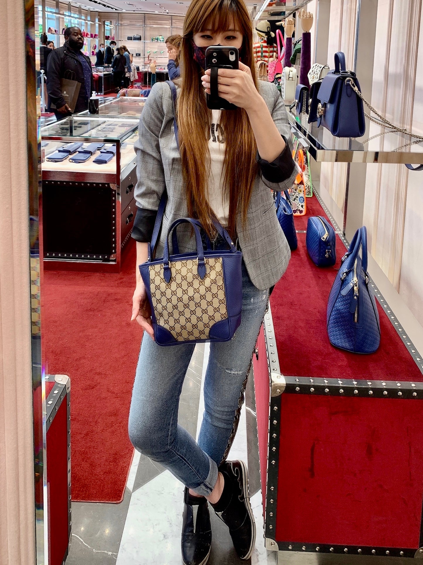 *@Gucci▪️Tote Bag 老花織布手提肩背包/P625 🔔限時折🉐29130