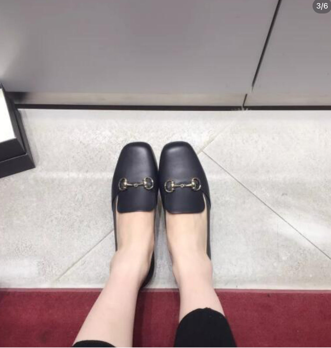 @Gucci 1955 馬銜釦方頭高跟鞋/540P245 🔔限時折🉐12030