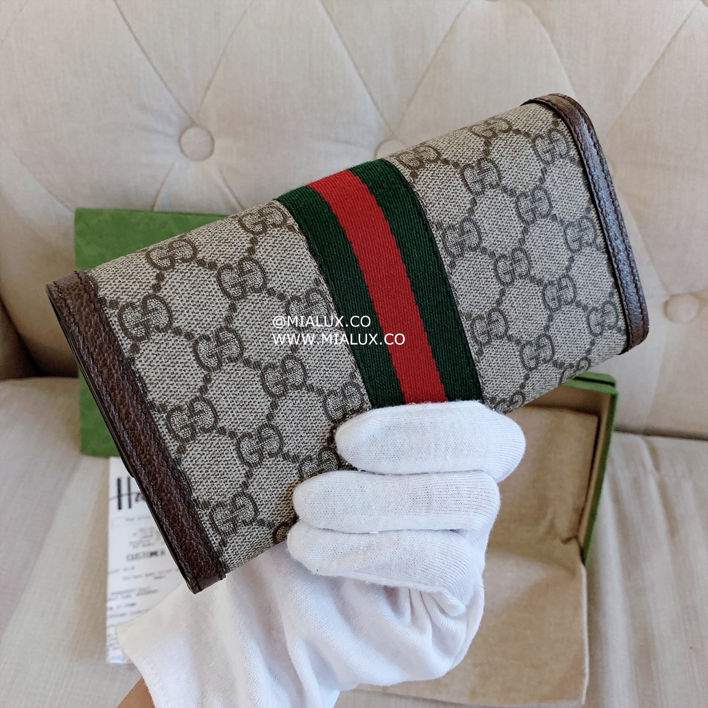 Gucci▪️Ophidia GG 經典老花翻蓋長夾/570 🉐24940🇬🇧