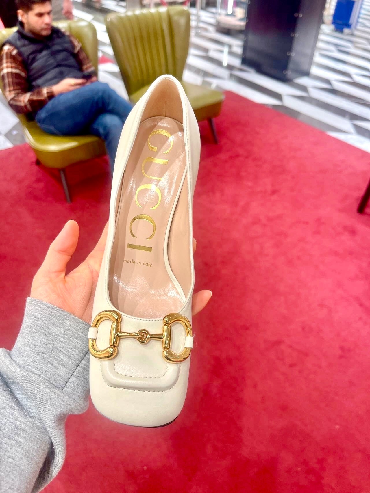 @Gucci Baby 馬銜扣高跟鞋/715P360 🔔限時折🉐17000