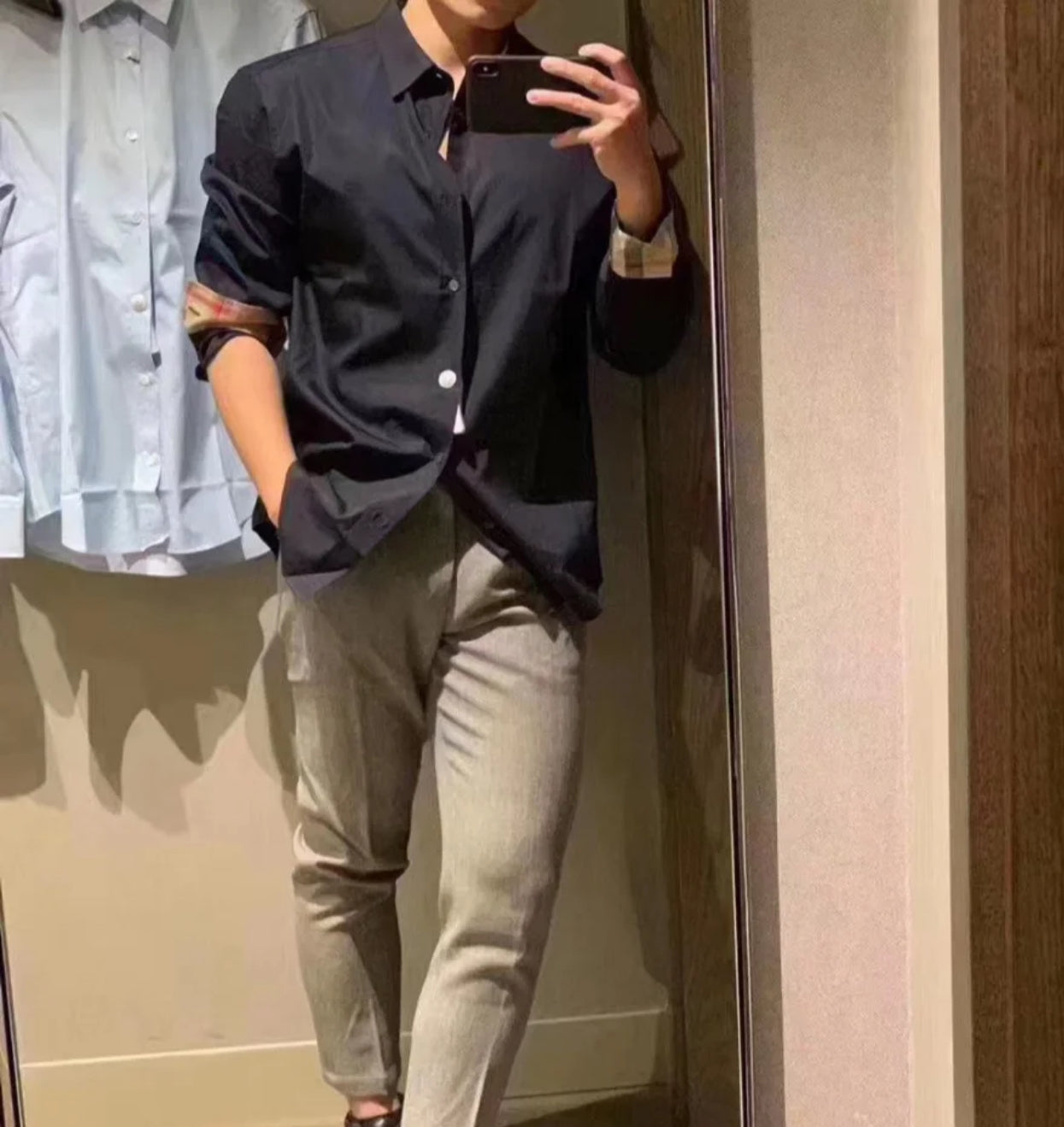 @Burberry Cambridge 男生款內格領襯衫上衣/380P175 🔥折上七折🉐7010
