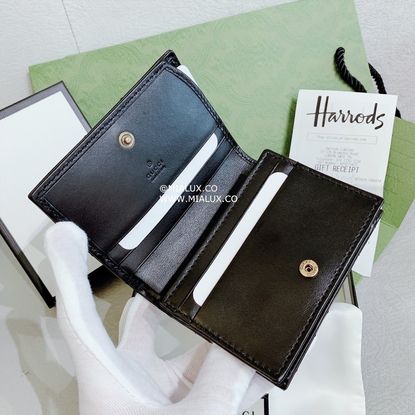 Gucci▪️GG Marmont Card Case Wallet 卡包雙開短夾/345 🉐14800