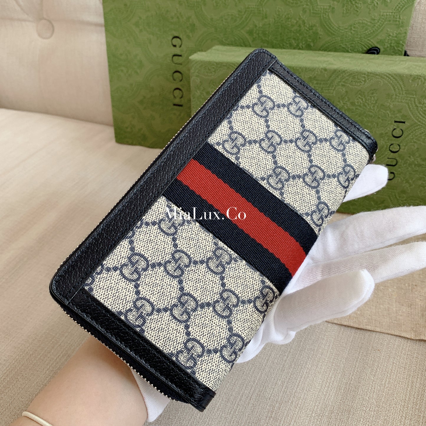 Gucci▪️Ophidia GG Zip 老花拉鍊長夾/540E595 🉐22420🇪🇺