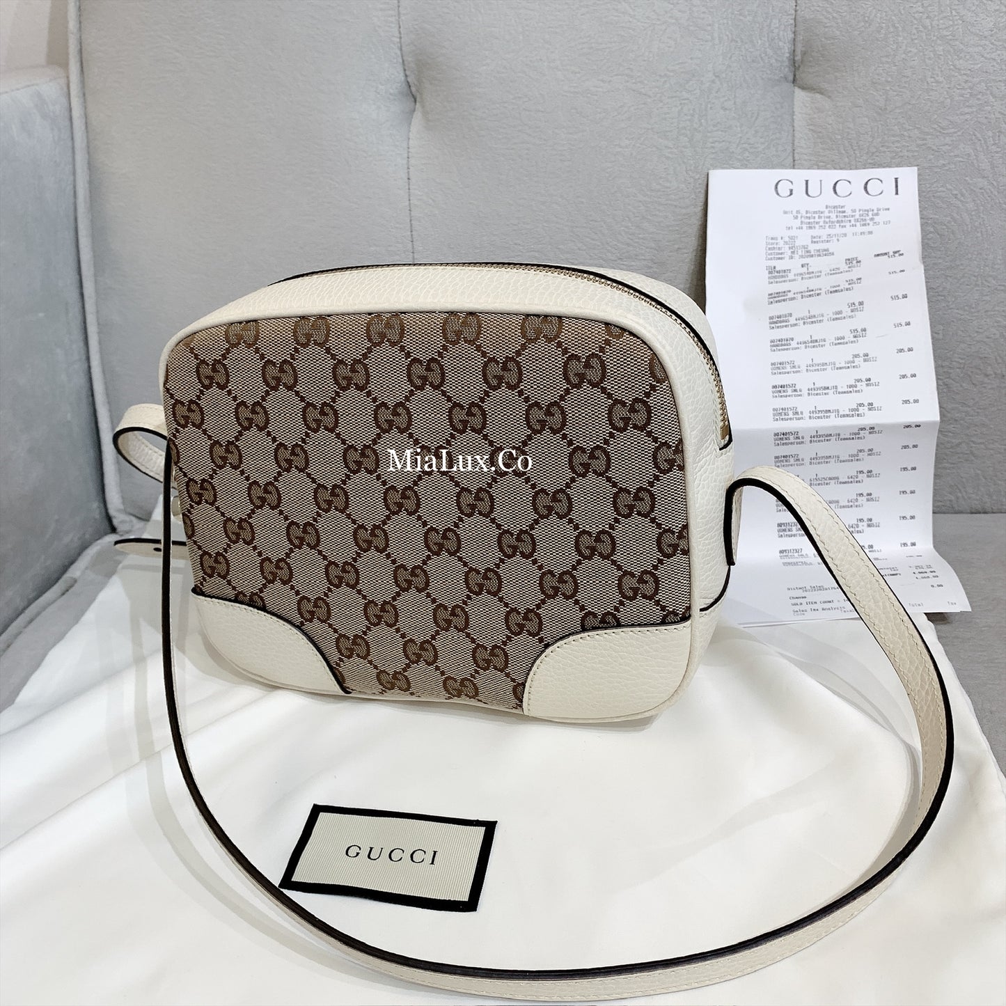 *@Gucci Canvas Camera Bag 老花相機包/P490